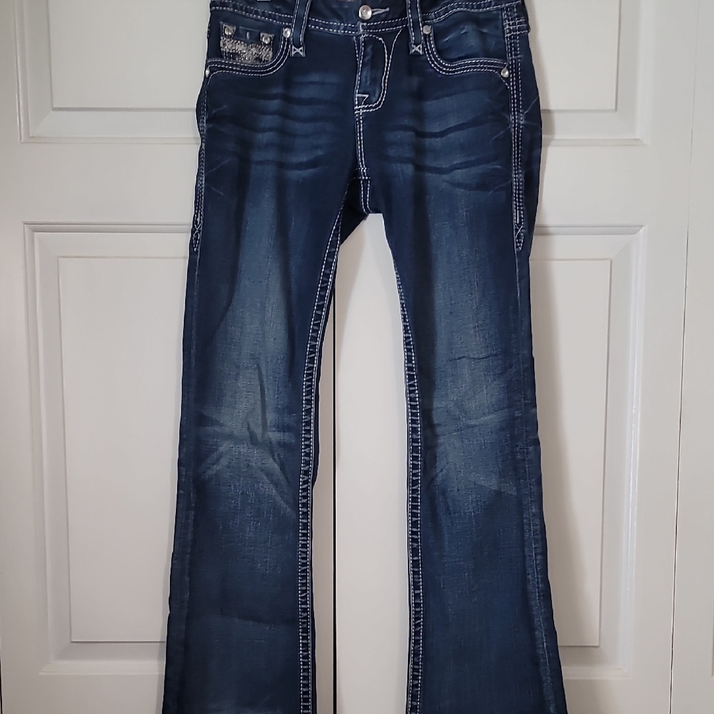 Rock Revival Dark Blue Flare Jeans